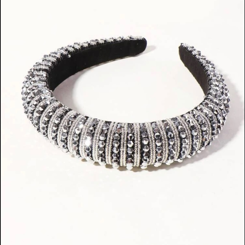 SHEIN Brand New Black Rhinestone/Diamond Headband